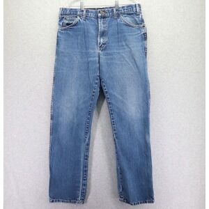 Dickies Jeans Mens 36x34 Straight Leg 5-Pocket Cotton Denim Blue